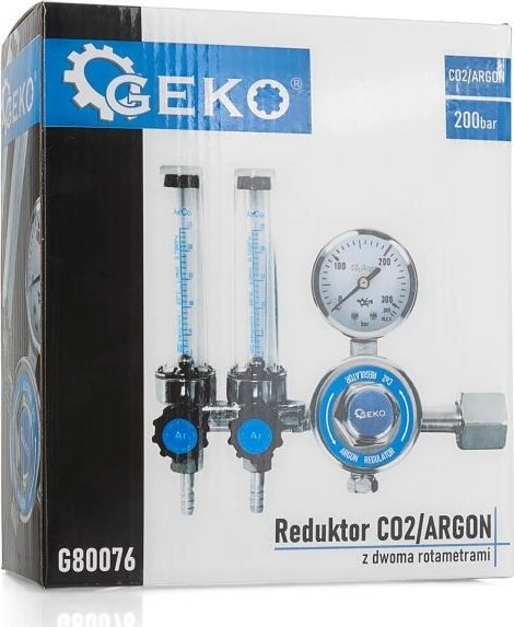 Geko CO2/ARGONO reduktorius su dviem rotametrais (10)