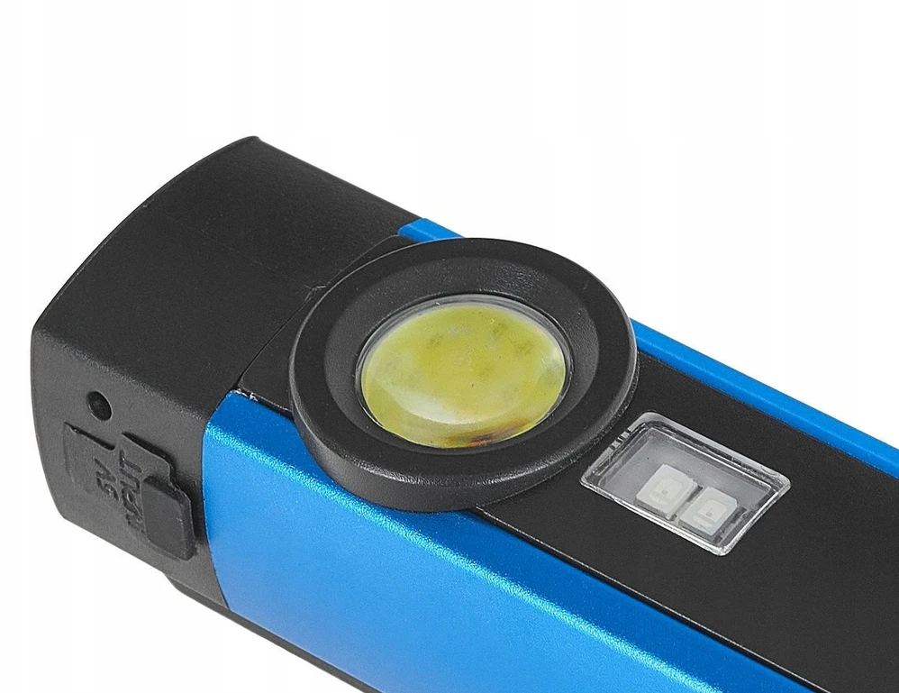 Geko žibintuvėlis daugiafunkcis žibintuvėlis su magnetu + UV LED COB 5W 2000mAh 300lm IP54 – Vitrina (12/96)