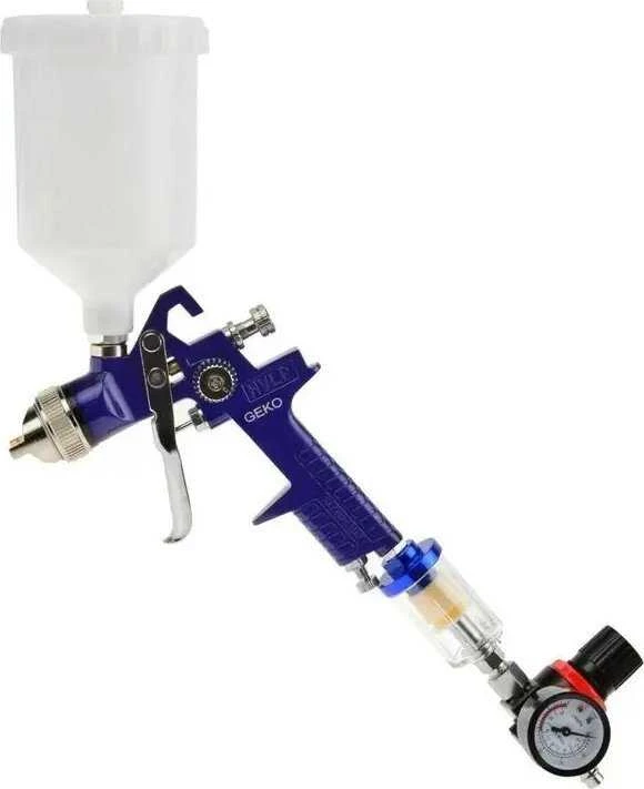 GEKO HVLP dažymo pistoletas 1,4mm + REDUKTORIUS IR ORO FILTRAS /