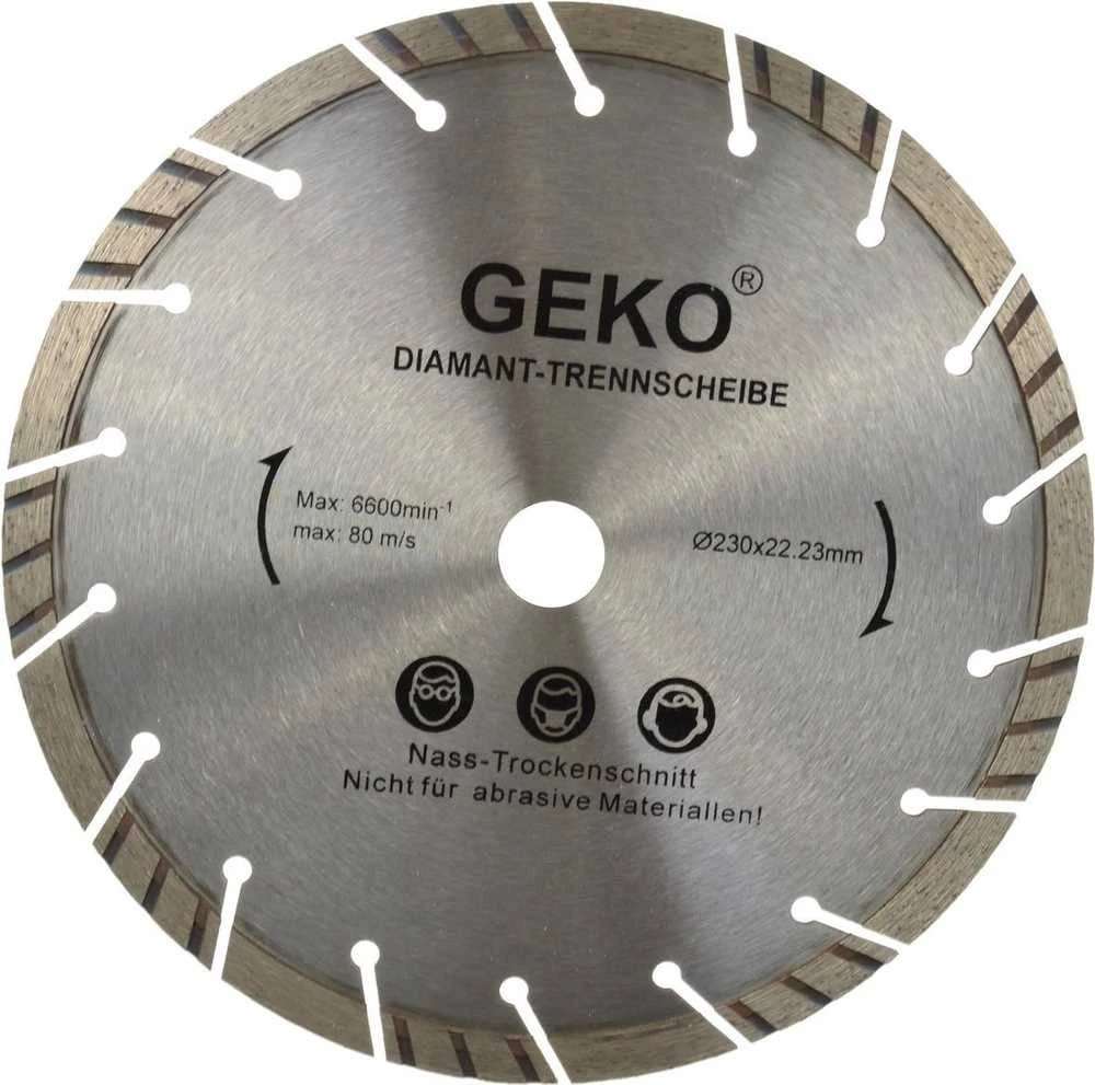 Geko deimantinis diskas 230 mm pilkas lazeris (G00223)