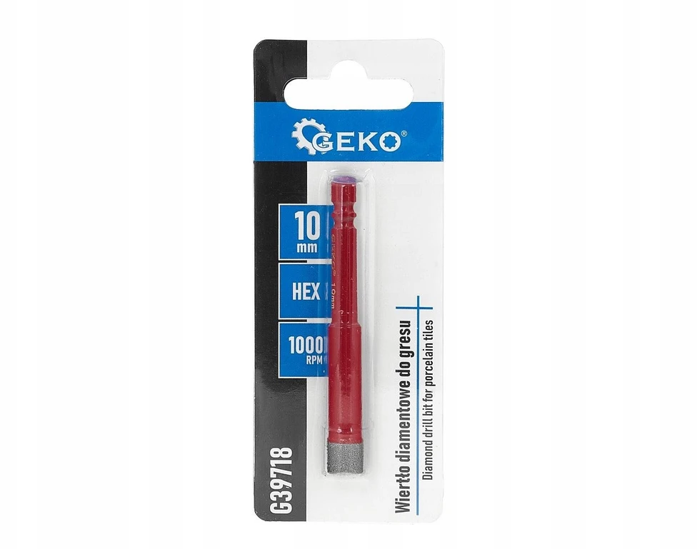 Grąžtas Wiertło Geko Wiertło diamentowe do gresu 10mm HEX (250)
