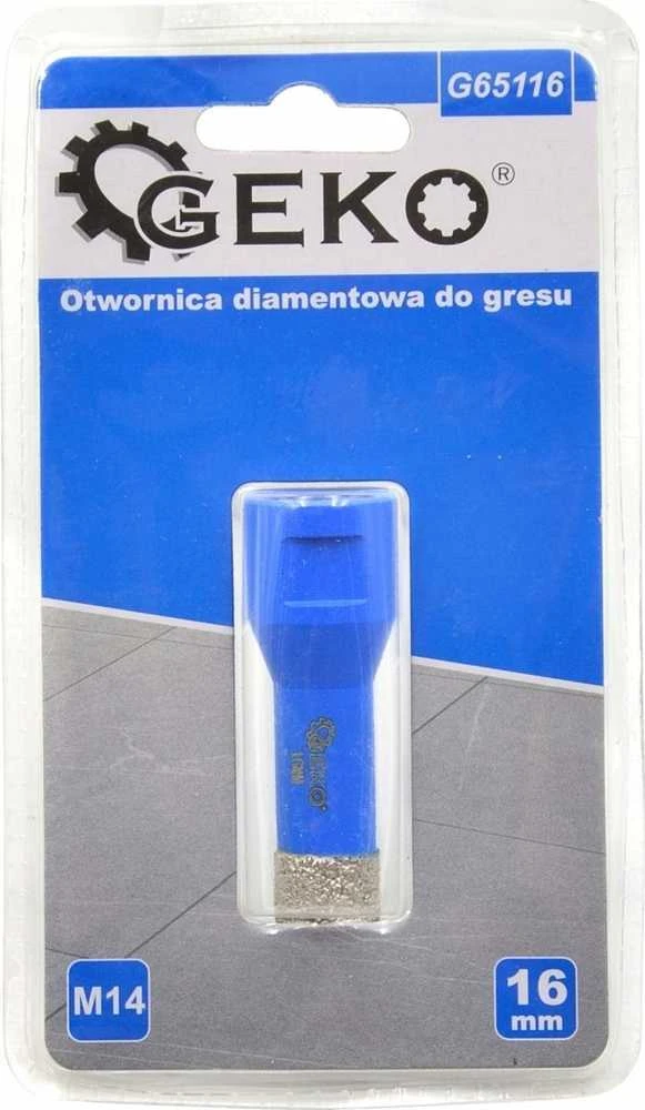 Grąžtas Geko deimantinis pjūklas akmens masės dirbiniams 16 mm M14 (50 vnt.)