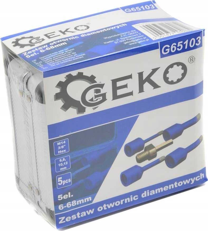 Geko Deimantinių skylių pjūklų rinkinys, 5 vnt. 6–12 mm (10)