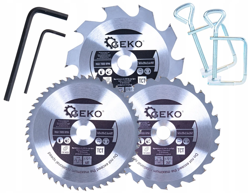 diskinis pjūklas Geko diskinis pjūklas su prowadnicą 1200W 165mm (2)