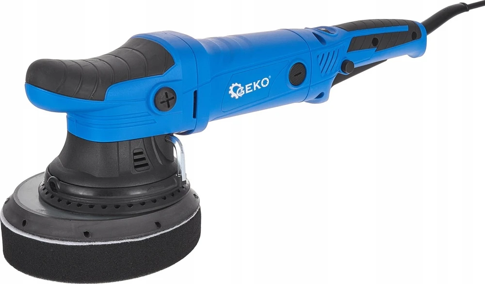 Geko DUAL ACTION automobilių poliruoklis su reguliuojamu 150 mm PREMIUM + 4 kempinių rinkinys (4)