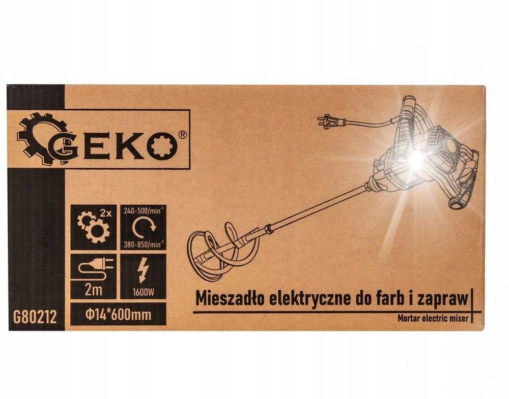 Geko Elektrinis maišytuvas dažams ir skiediniams 1600W 2 greičiai (2)