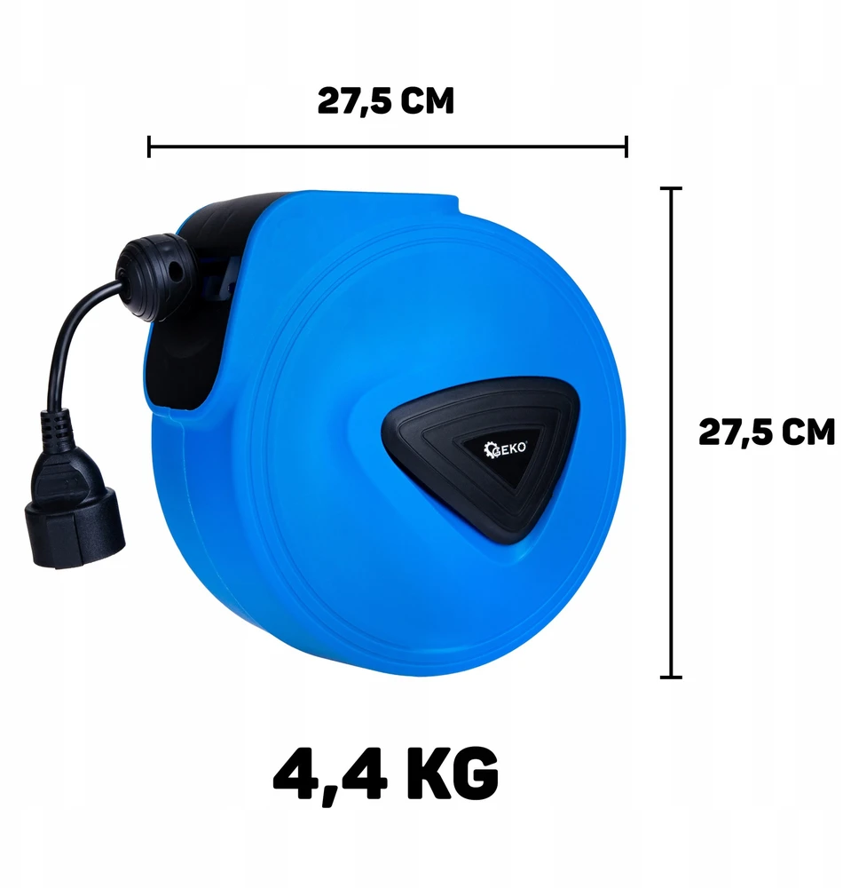 Geko Elektrinis prailgintuvas su automatiniu suvyniojimo būgnu 15 m + 1,5 m (4)