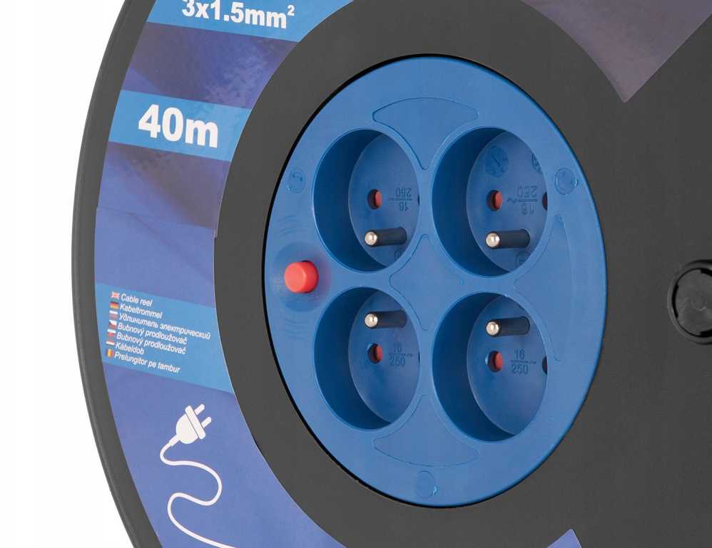 Geko Elektros ilgintuvas būgninis 3x1.5mm2 40m (1)