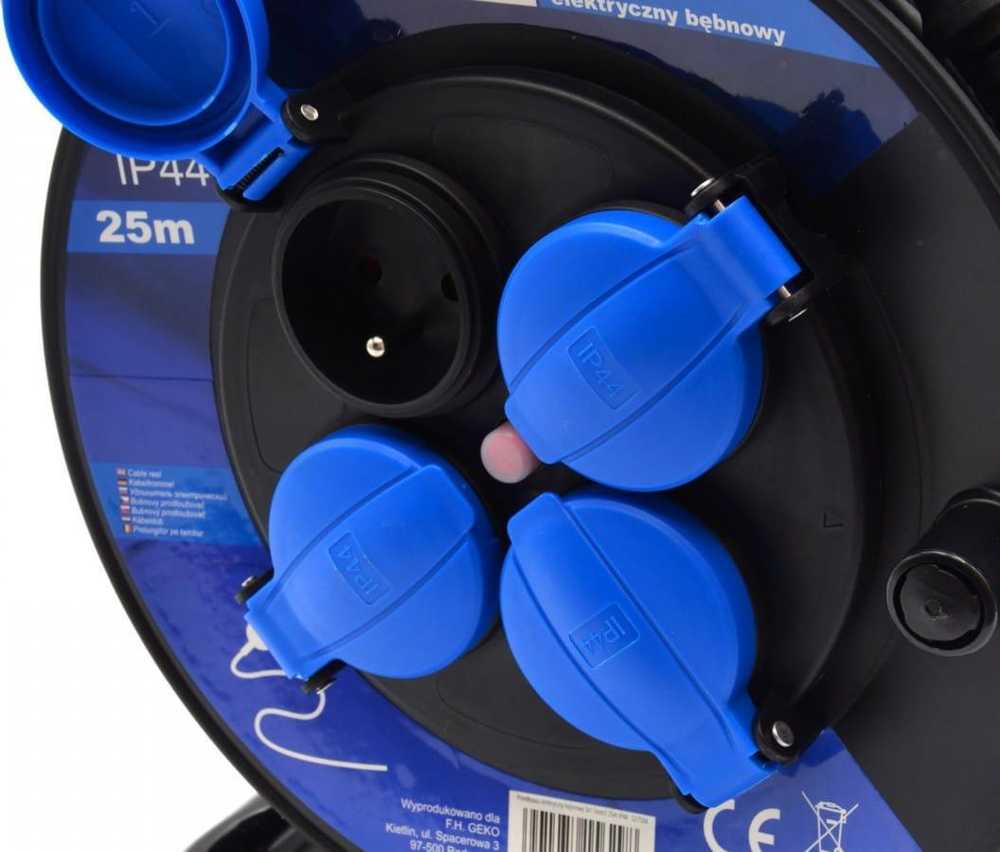 Geko ELEKTROS pratęsimo kabelis 3X1.5MM2 25M IP44 (1) G17504 GEKO