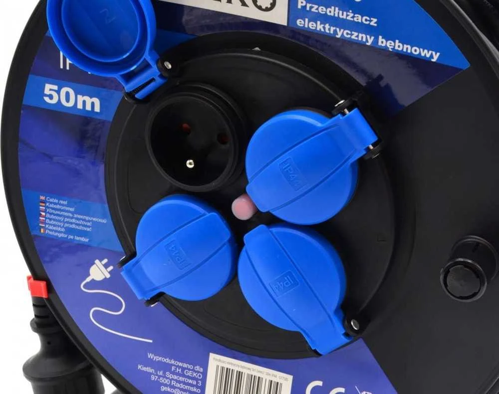 Geko ELEKTROS pratęsimo kabelis 3X1.5MM2 50M IP44 (1) G17505 GEKO