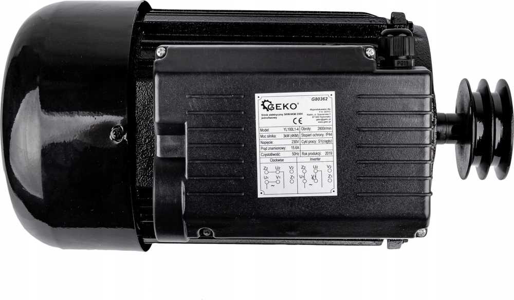 Geko #Elektros variklis 3 kW / 4 km 230 V 1 fazė (1)