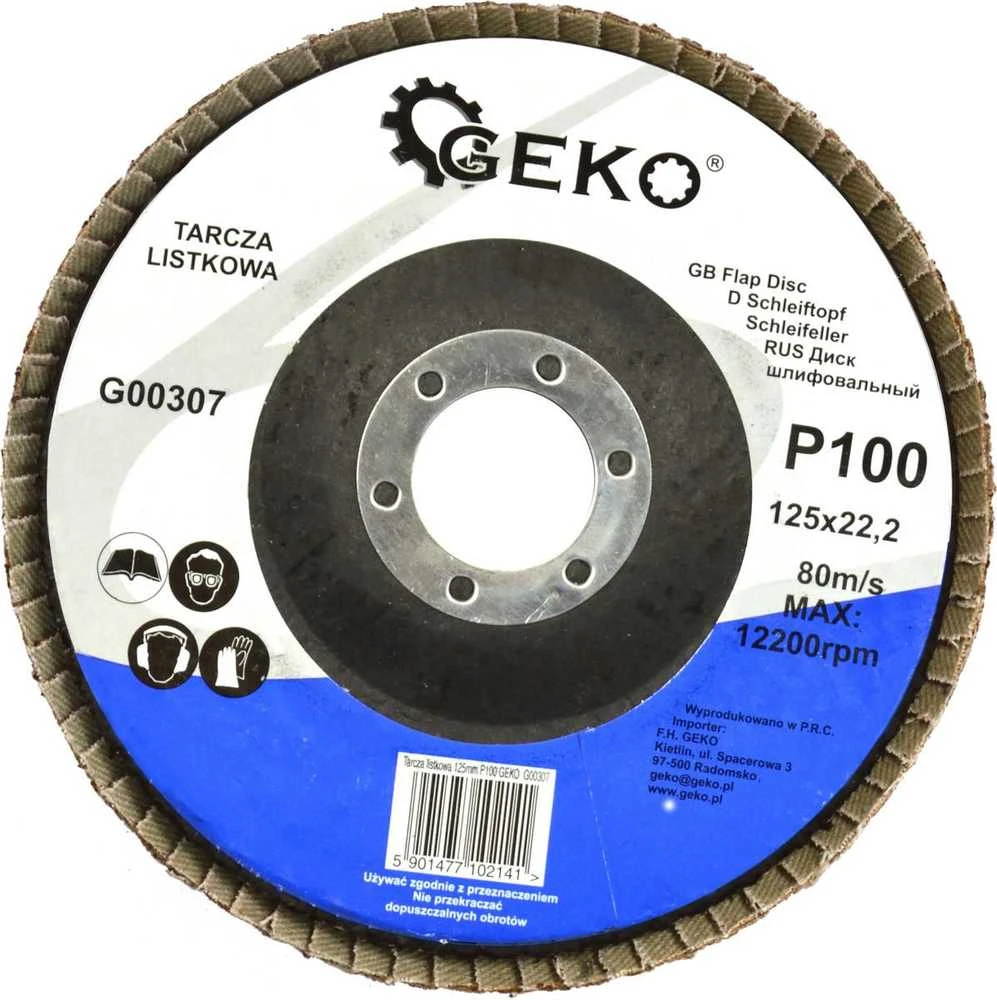 Geko Flap diskas 125 mm P100 GEKO (10/200)