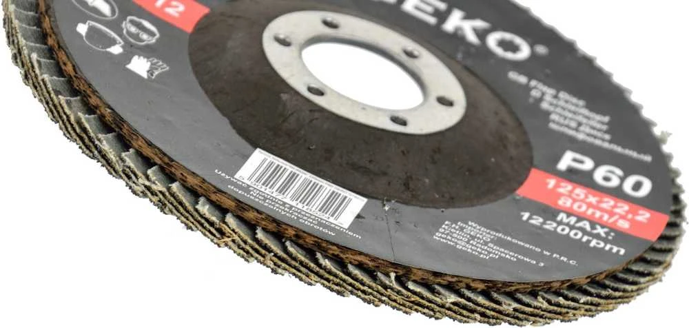 Geko Flap diskas ''SILICON'' 125mm P60 GEKO PREMIUM (10/200)