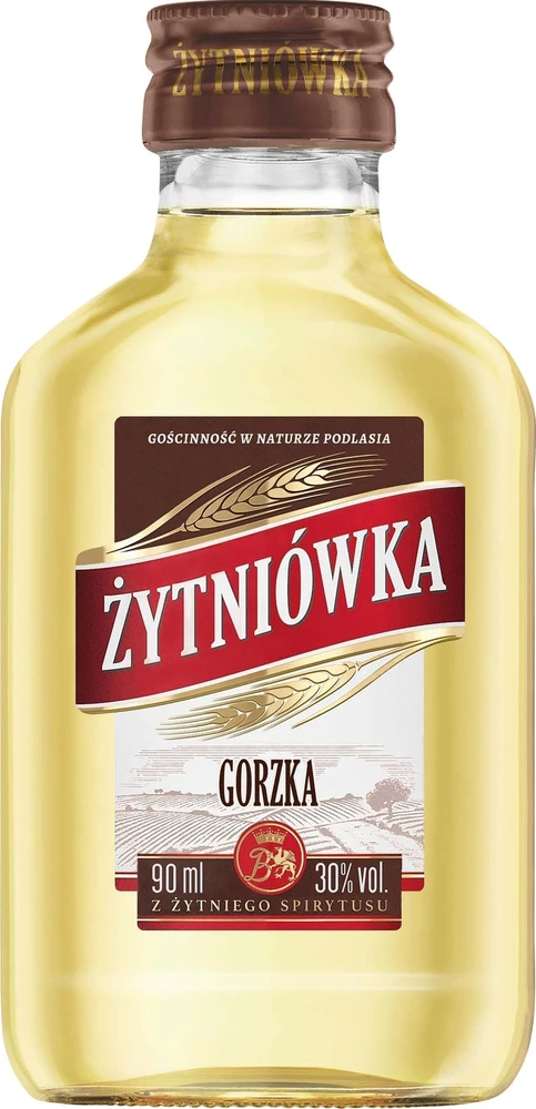 Żytniówka Gorzka 90ml buteliukas