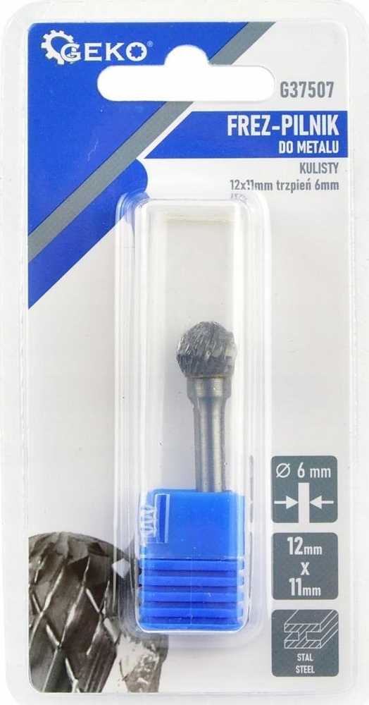 Geko metalinės pjovimo dildės 12x11mm, kotas 6mm (sferinės) (200)