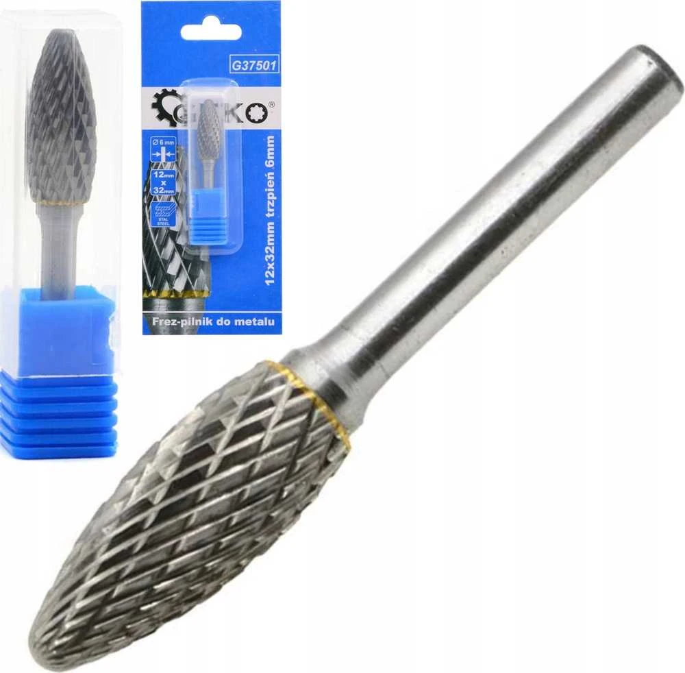 Geko Freza metalui karbidinė 12x32mm kotas 6mm