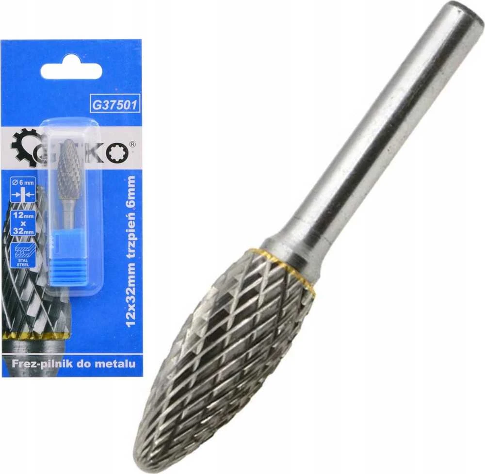 Geko Freza metalui karbidinė 12x32mm kotas 6mm