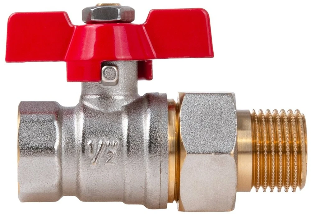 Geko Rutulinis vožtuvas 1/2'' DN15 peteliškė droselis jungtis G70223