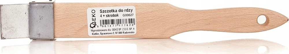 Geko Geltonas vielinis rūdžių šepetys, 4 eilės, su medienos grandikliu (20/120)