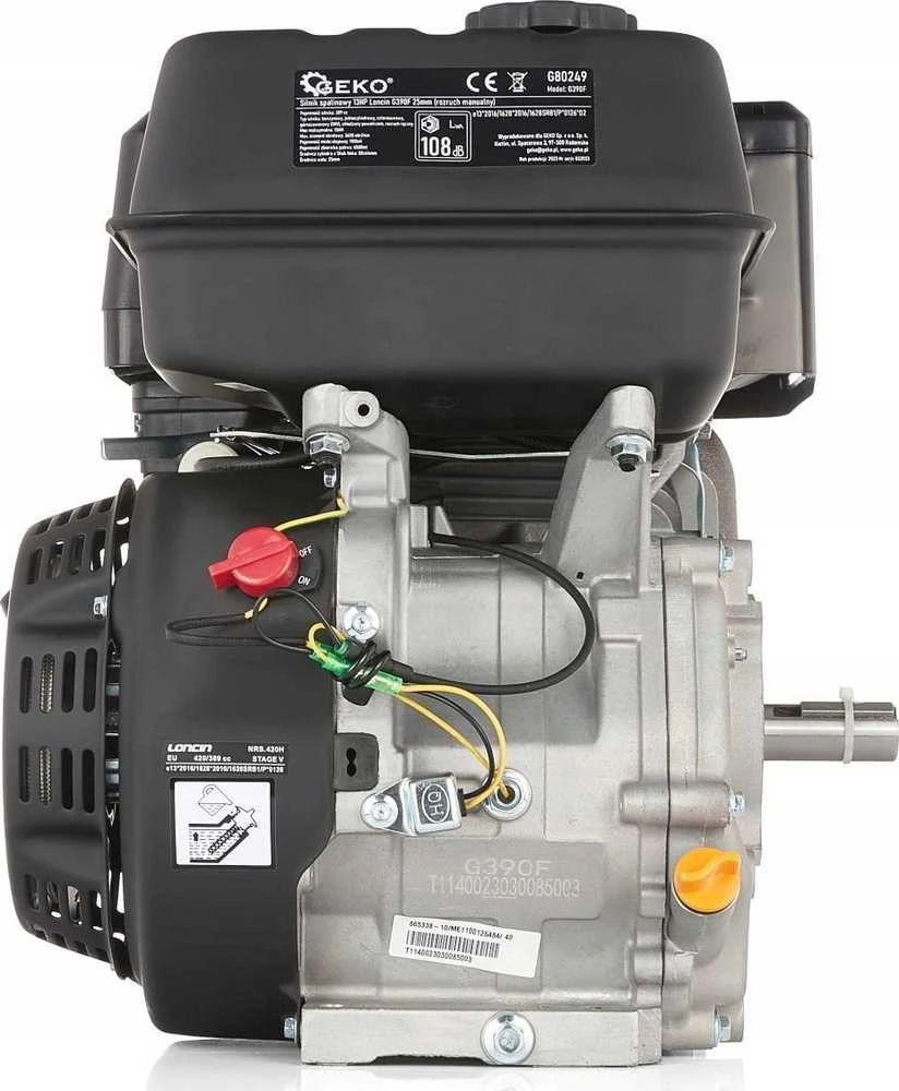Geko Generatorius 13 AG Loncin G390F 25 mm vidaus degimo variklis (rankinis užvedimas) (1)