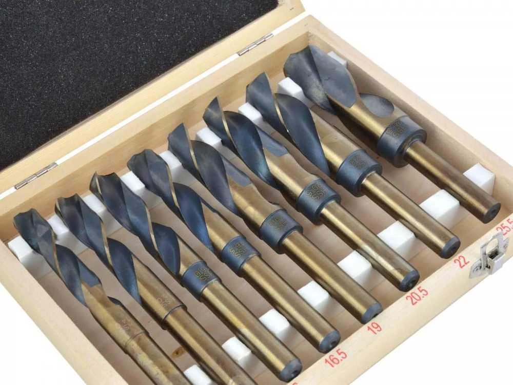 Geko grąžtų rinkinys 8 vnt. METALO IR MEDIENOS GRĄŽTAS HSS(10) G38115 GEKO