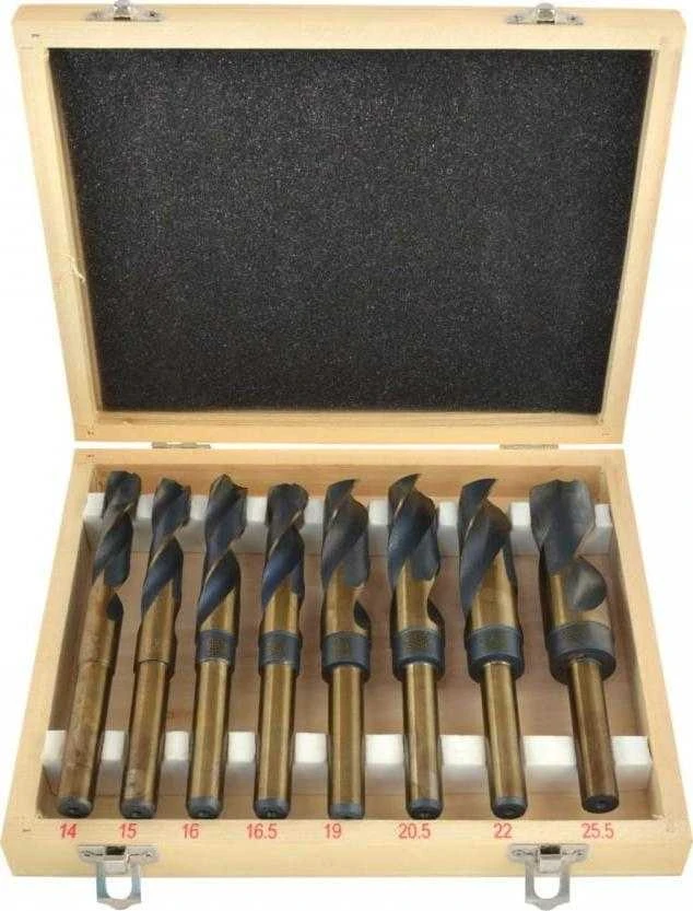 Geko grąžtų rinkinys 8 vnt. METALO IR MEDIENOS GRĄŽTAS HSS(10) G38115 GEKO