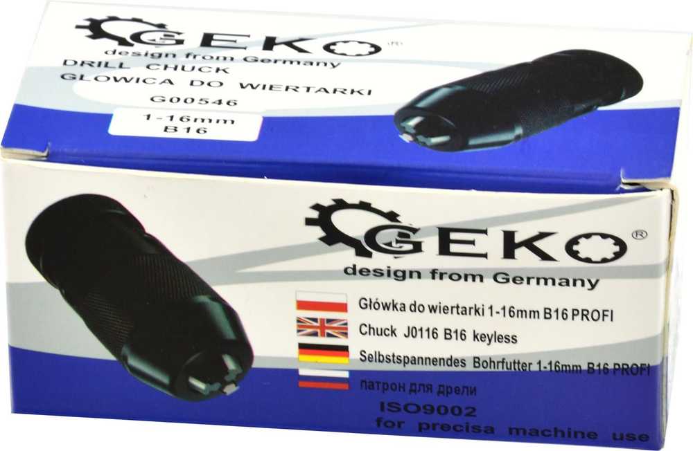 Geko gręžimo galvutė 1–16 mm B16 PROFI(25)