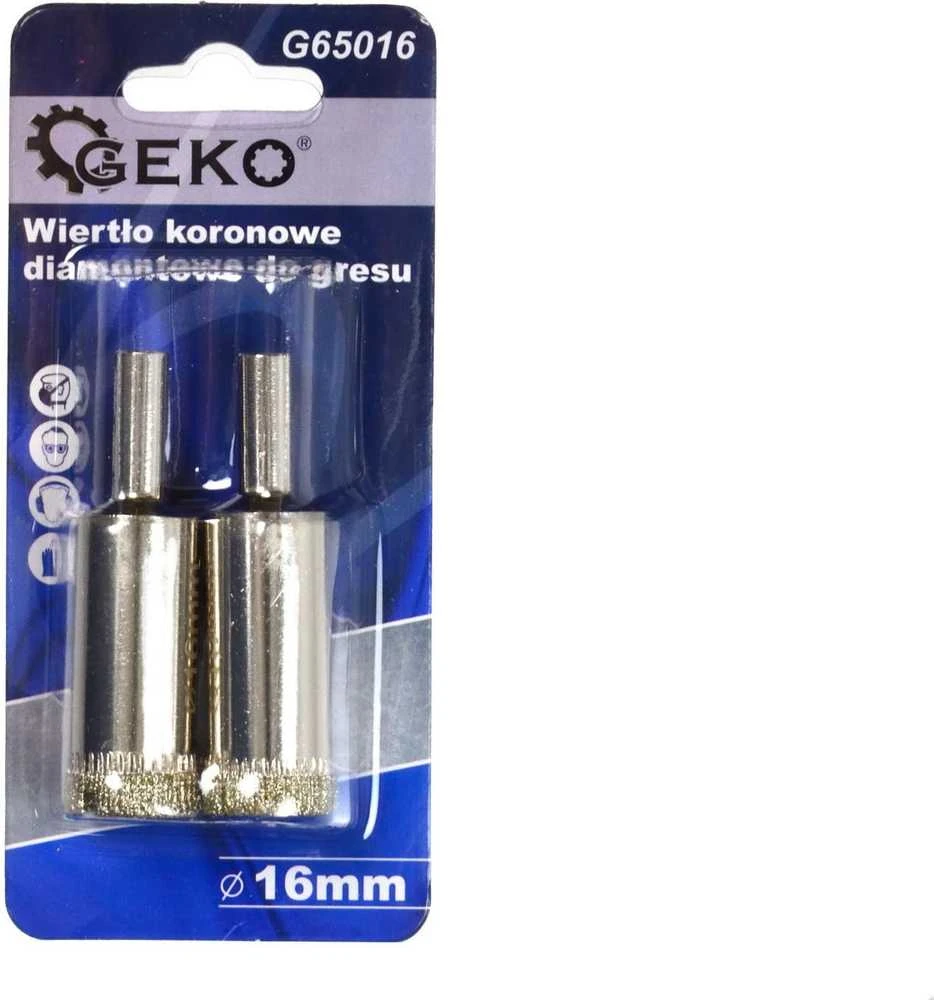 Grąžtas Geko gręžtuvas Deimantinis gręžtuvas akmens masės dirbiniams 16 mm (2/50)