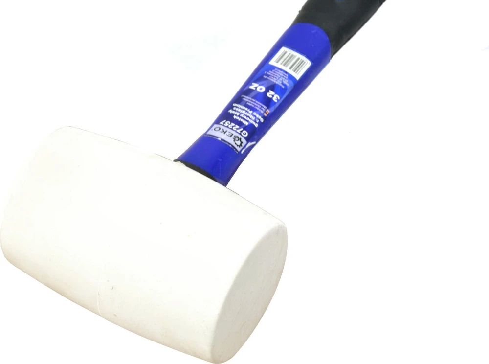 Guminis plaktukas su plastmasine rankena, baltas 1100 g GEKO G72257