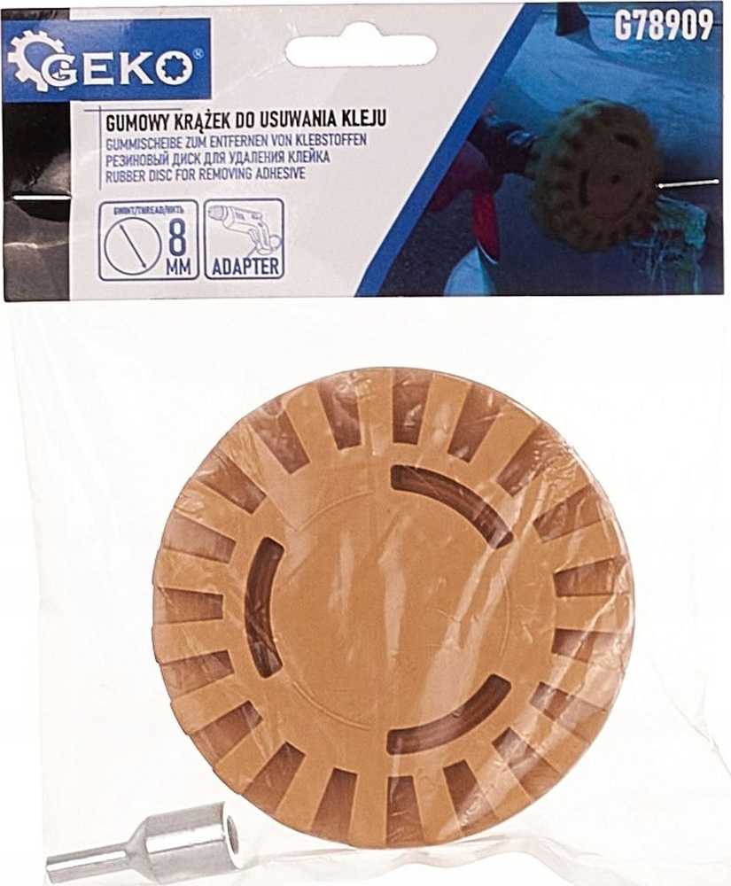 GEKO GUMINIS DISKAS KLIJŲ ŠALINIMUI SU ADAPTERIU, RANTYTAS