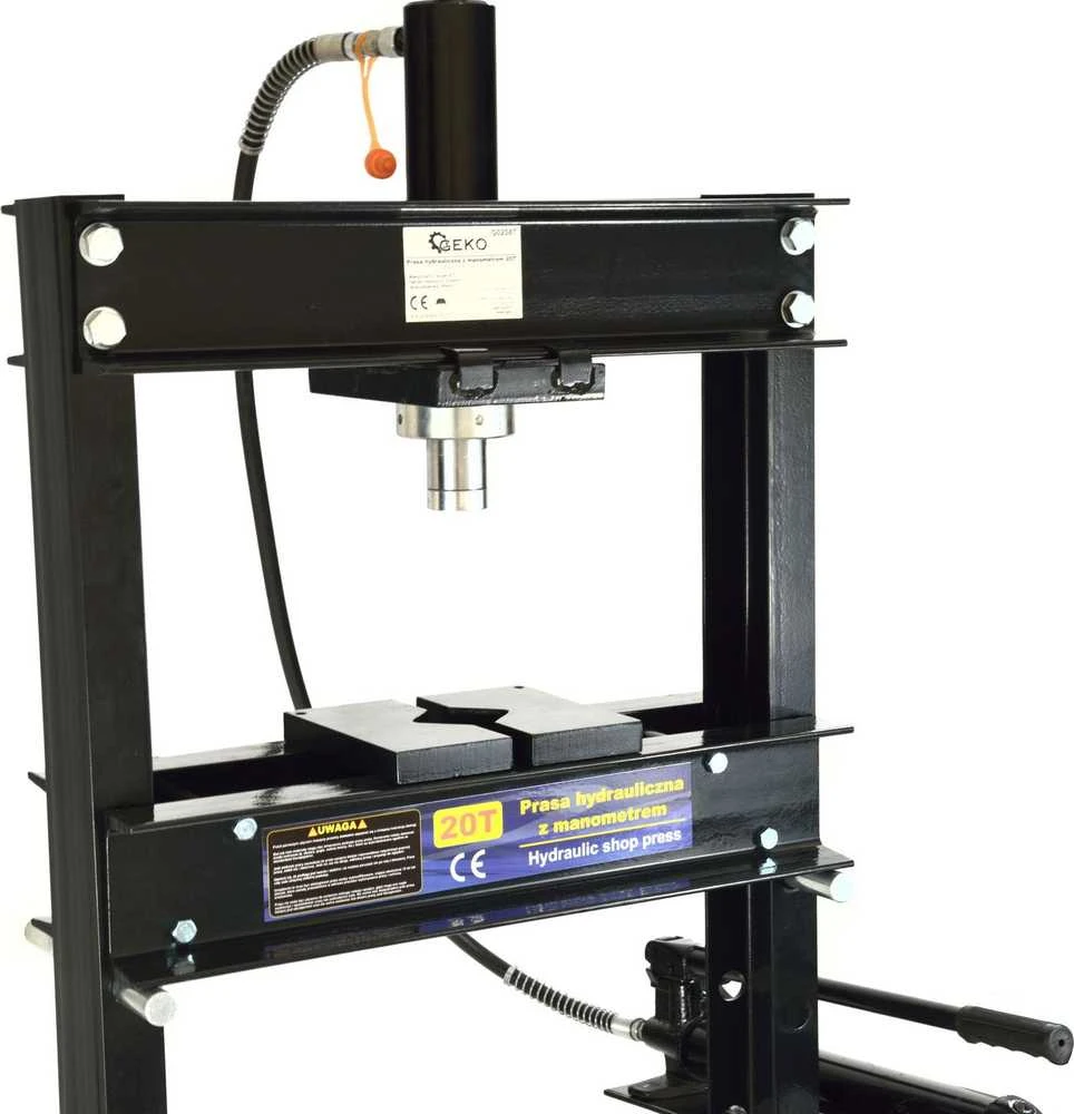 Geko hidraulinis presas su manometru. 20T G02087 - G02087