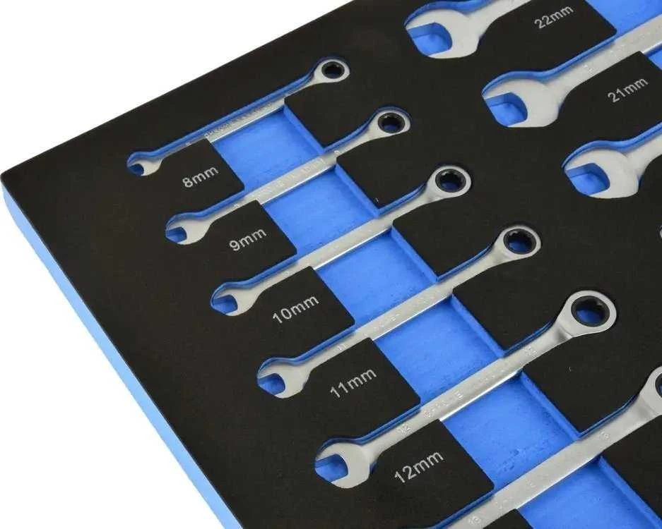 Geko Įdėklas - terkšlinių raktų rinkinys, 13 vnt. 8–22 mm (6)