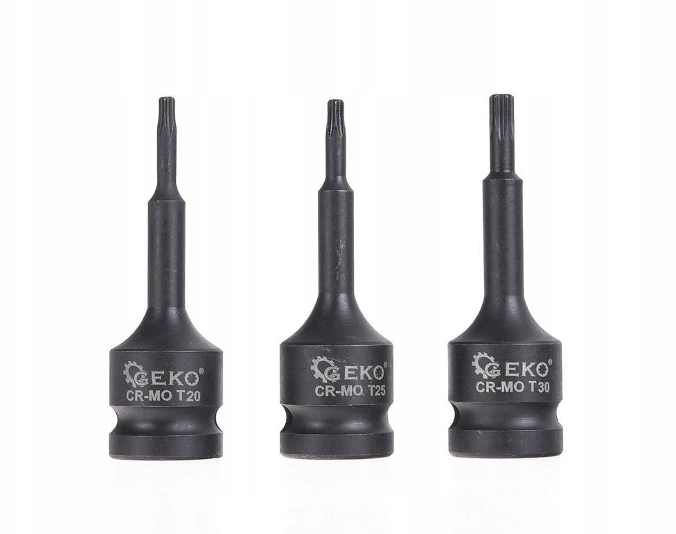 Geko Impaktinių raktų rinkinys torx 9 vnt. T20-T70 CR-MO (15)
