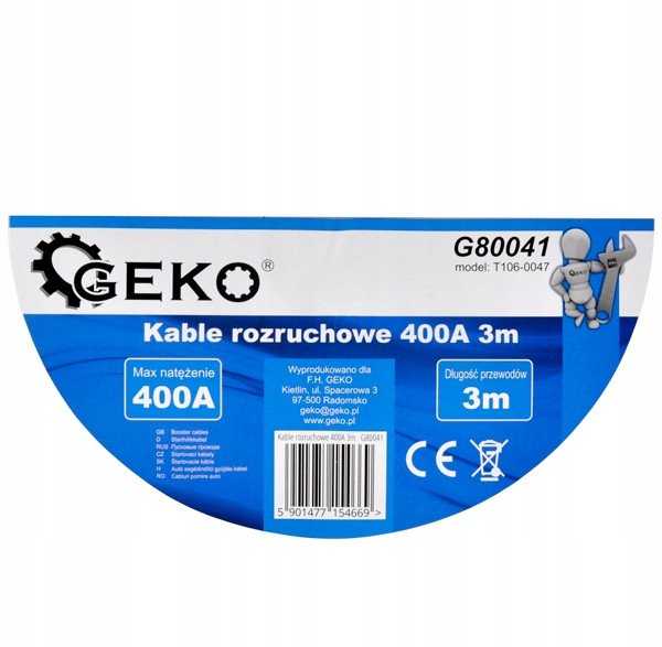 Geko Kable rozruchowe 1500A 6m