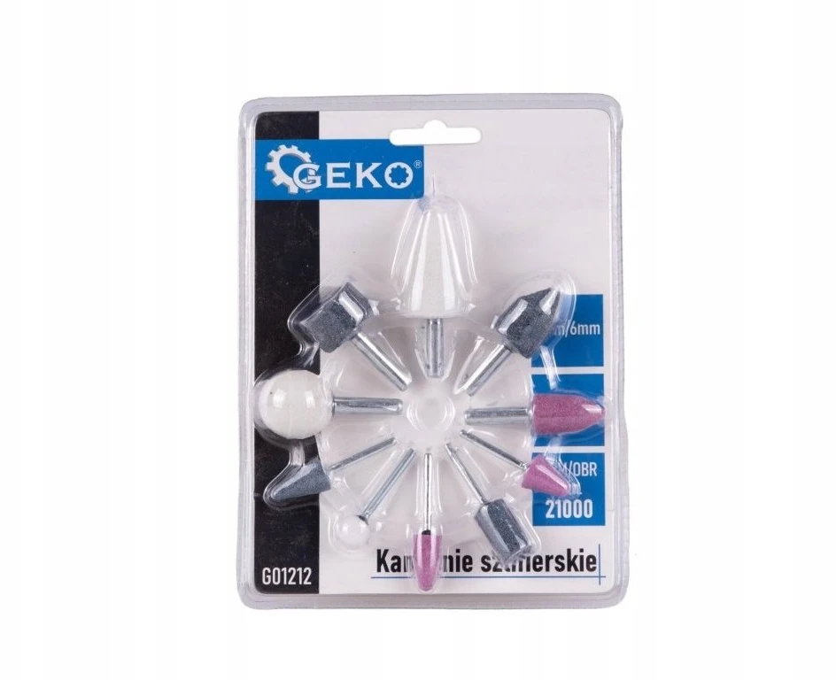 Geko Šlifavimo akmenys 3mm/6mm 10 vnt. (20/80)