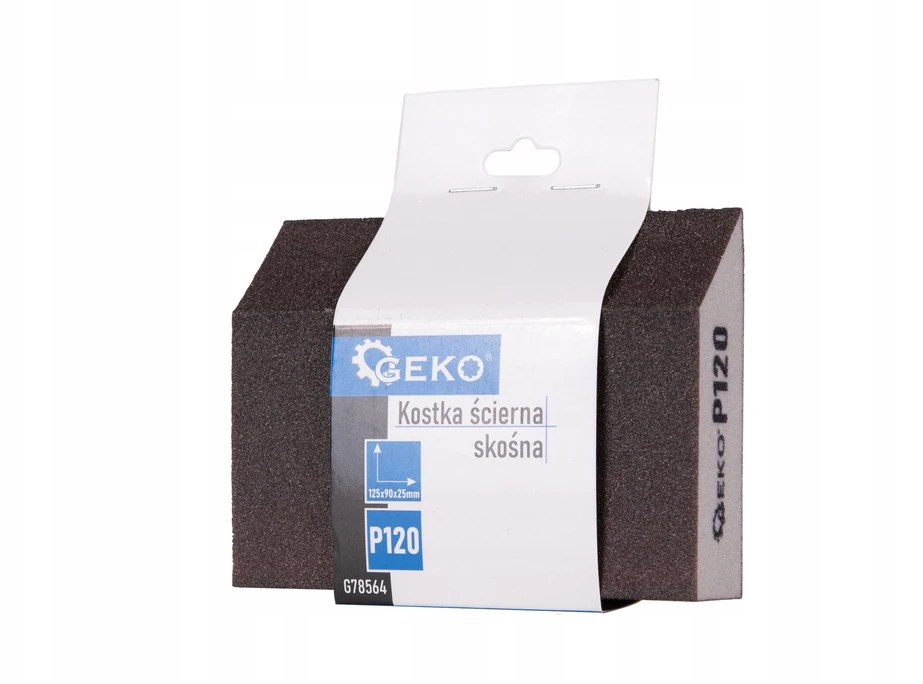 Geko Šlifavimo kaladėlė įstriža 125x90x25mm P120 (250)