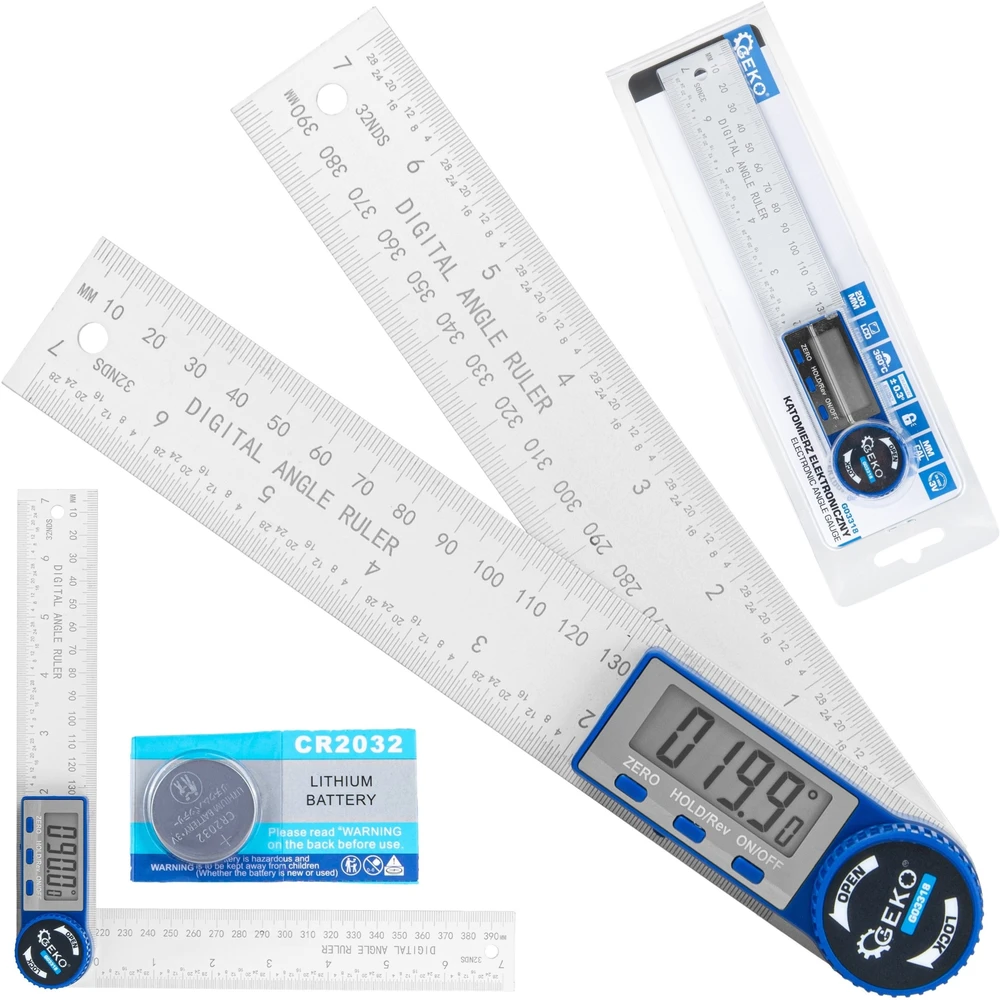 Geko Elektroninis kampamatis 200mm (5903418307868)