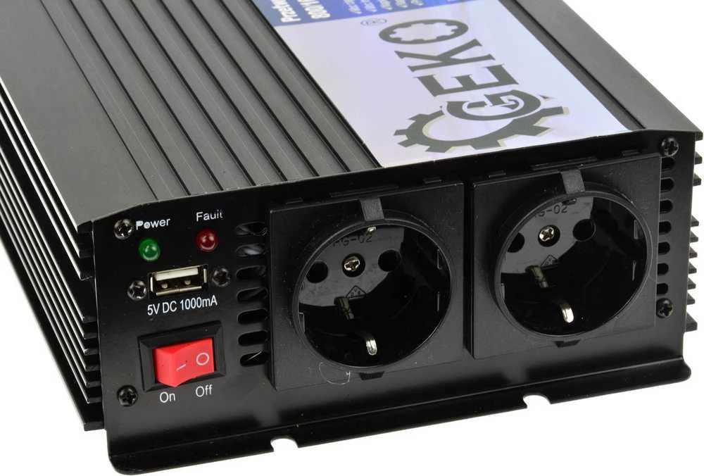 Geko keitiklis Įtampos keitiklis 24V/230V 800/1600W (4)