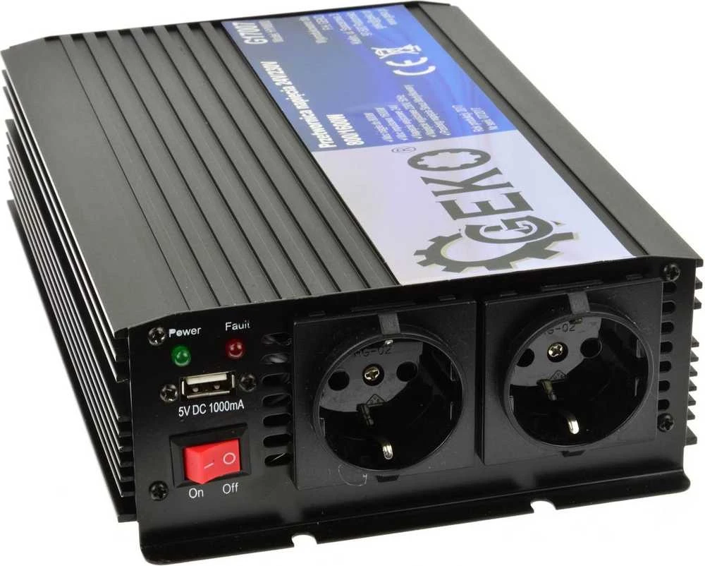 Geko keitiklis Įtampos keitiklis 24V/230V 800/1600W (4)