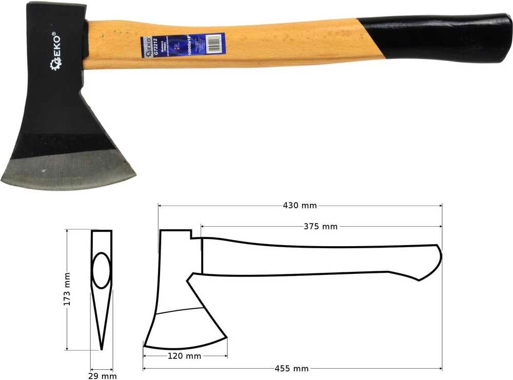 Kirvis medine rankena 1000 g GEKO G72212