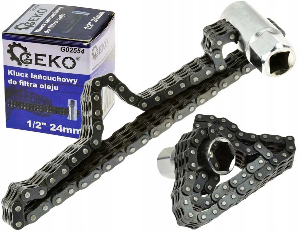 Geko grandinės alyvos filtro raktas 1/2" 24 mm (50 vnt.)