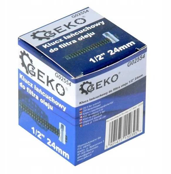 Geko grandinės alyvos filtro raktas 1/2" 24 mm (50 vnt.)