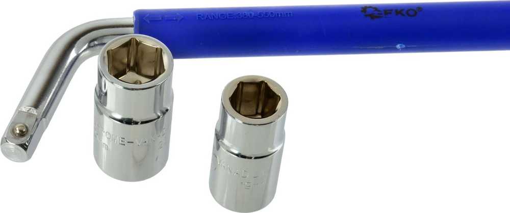 Geko ištraukiamas sustiprintas ratų raktas 17x19mm + 21x23mm (G10053)