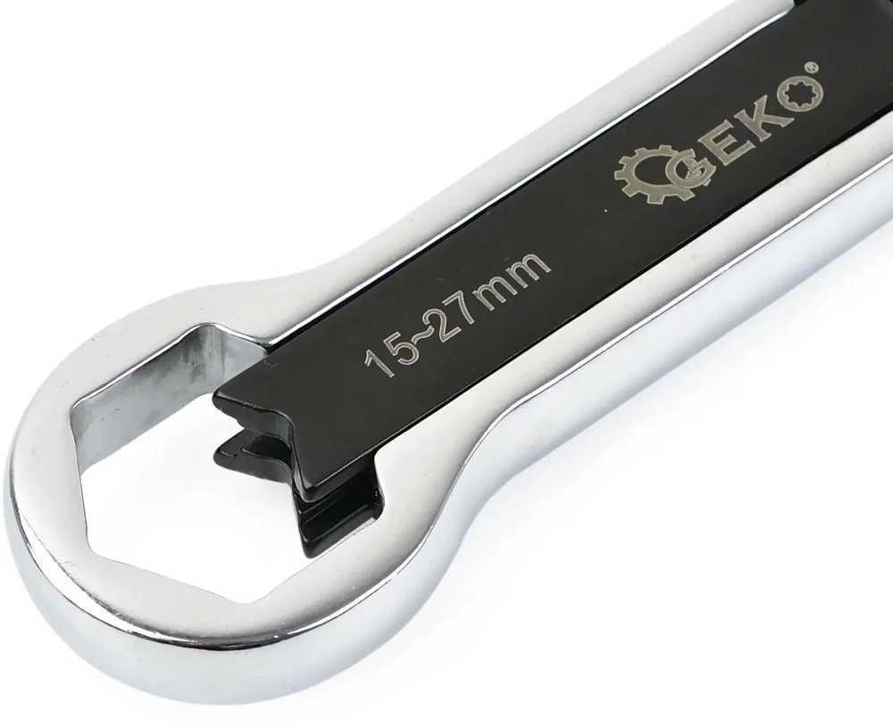 Dvikilpis raktas Geko U15028; 5-27 mm; 5-15 mm