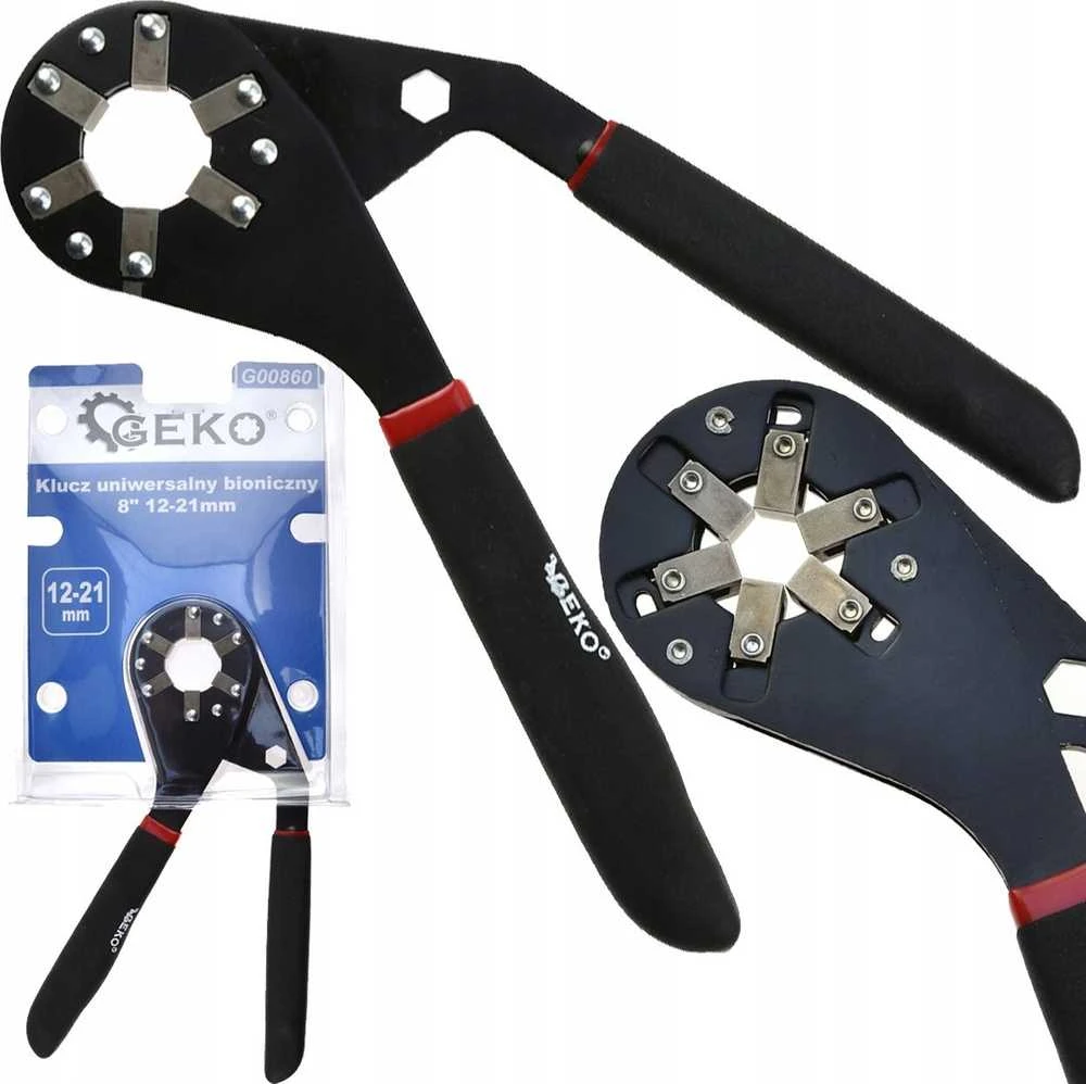 Geko universalus bioninis veržliaraktis 8" 12-21mm (50)