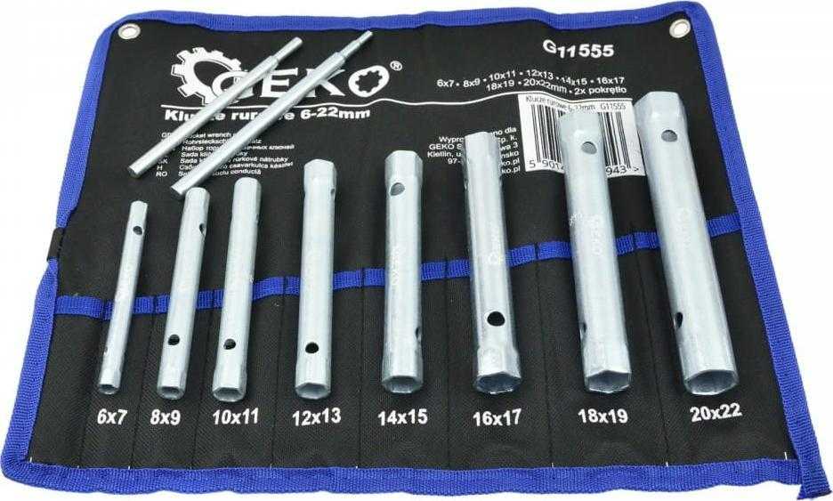 Geko KLUCZE RUROWE 6-22MM (12/24) G11555 GEKO