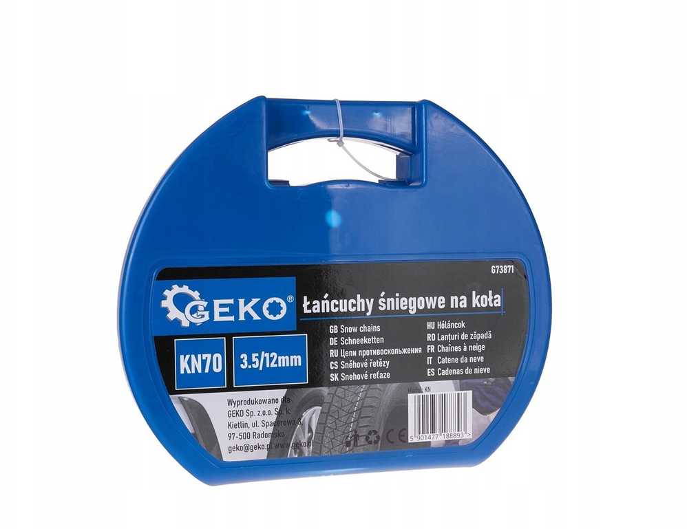 Geko KN70 3,5/12 mm sniego grandinės (5)