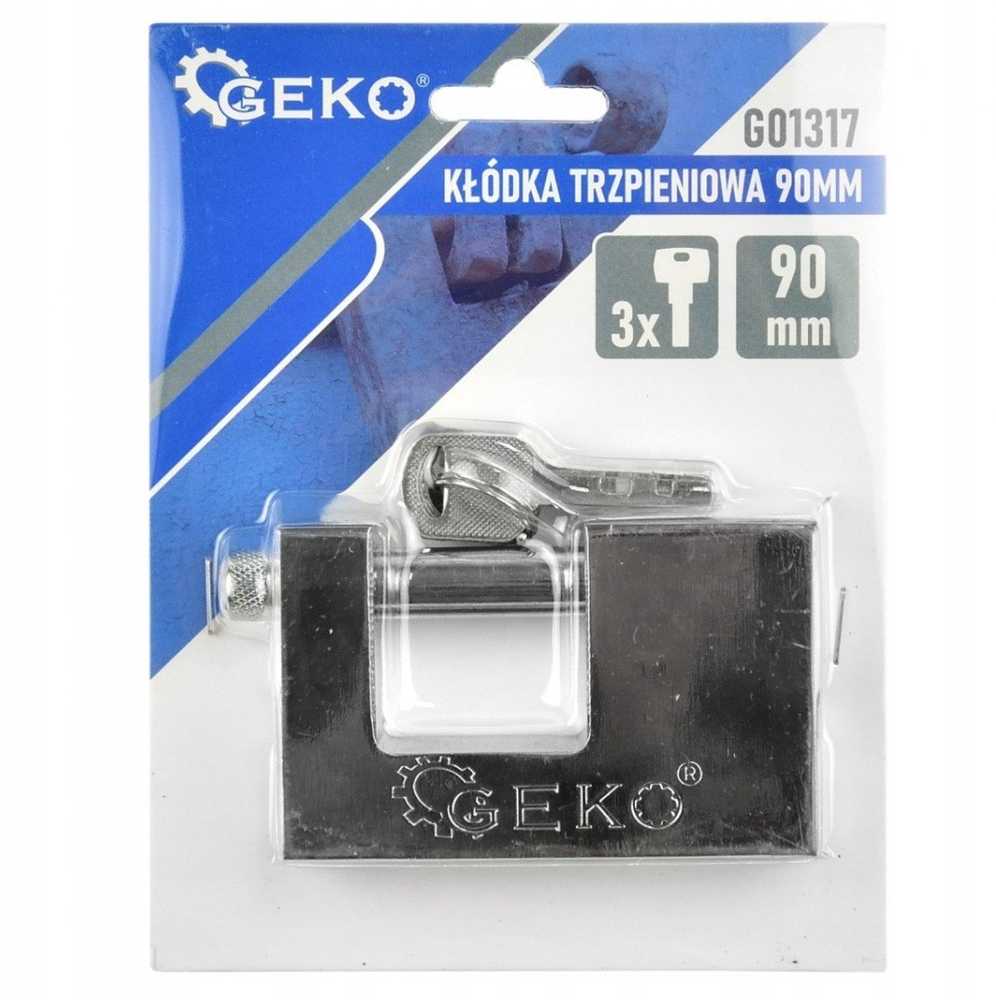Geko Kłódka trzpieniowa 90mm (12/48)