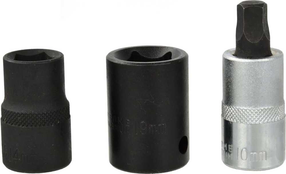 Geko 5 taškų stabdžių suportų raktų rinkinys, 3 dalys (G02527)