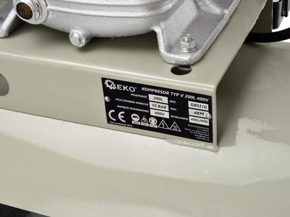 Geko kompresorius 10bar 200L (G80310)